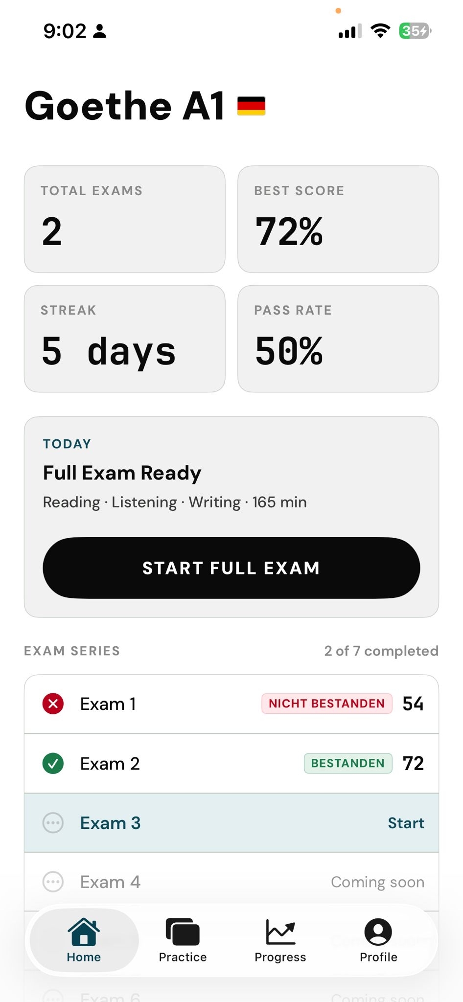 Full exams